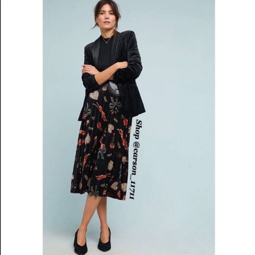 🦄RARE NWT Anthropologie Montparnasse Skirt XSP - Picture 1 of 7